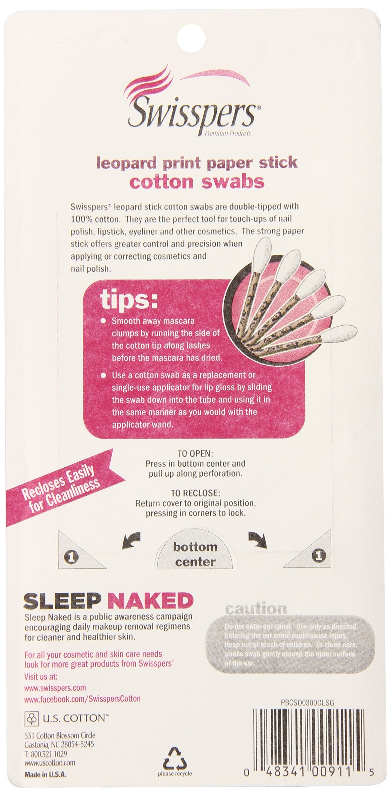 Hisopos algodón Swisspers para maquillaje cuidado piel