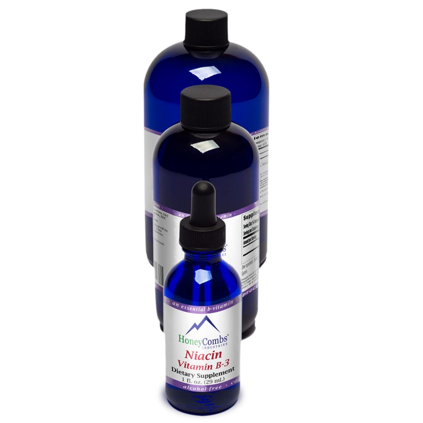 HoneyCombs gotas vitamina B3 niacina botella 16 oz