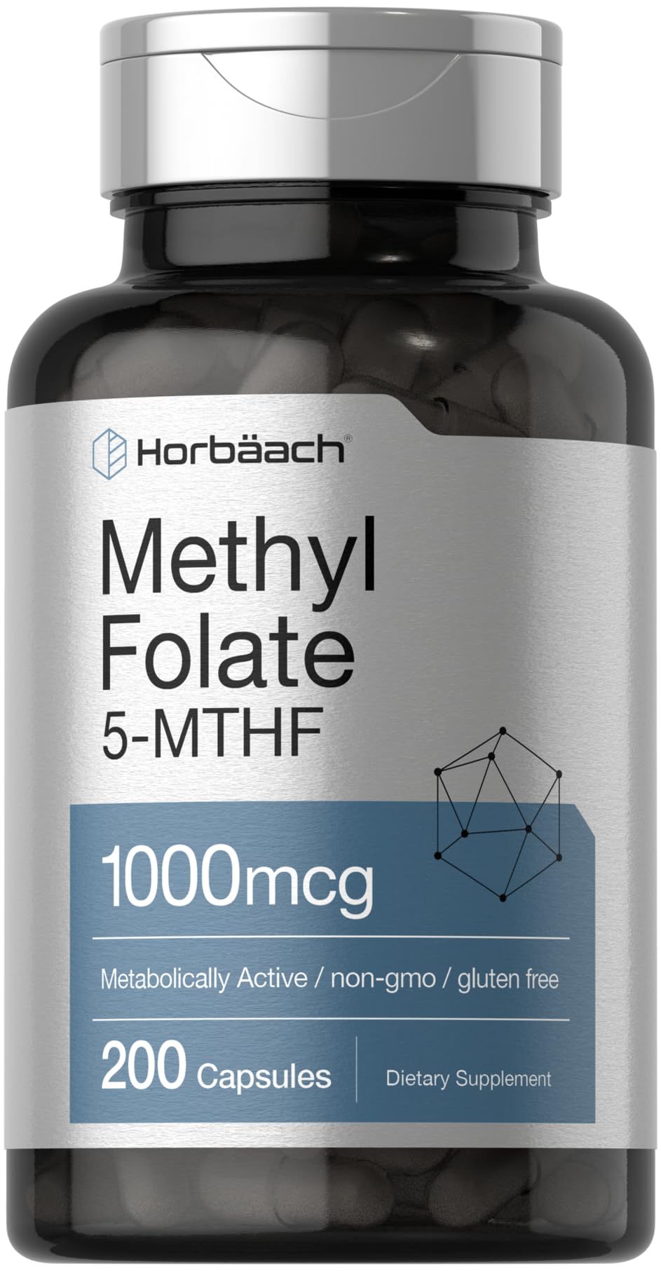 Horbäach Metilfolato 1000 mcg botella