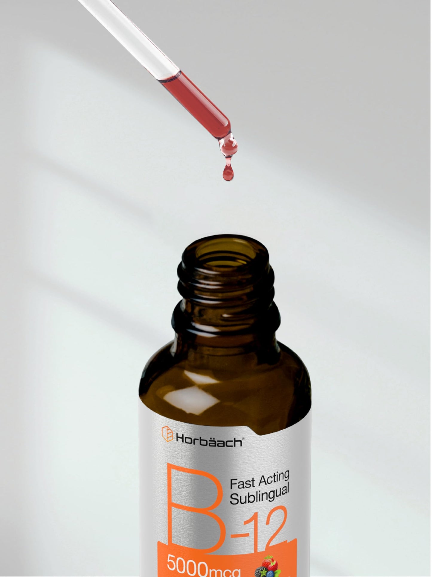 Horbaach suplementos B12 sin gluten ni lactosa sabor berry