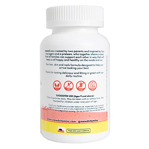 Imagen ilustrativa de gominolas MEWD y vitaminas.