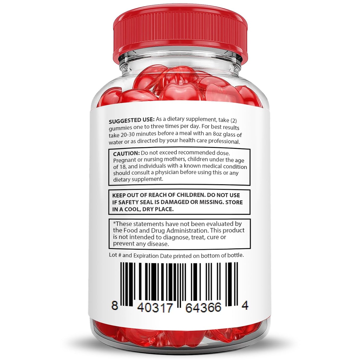 Imagen enfocada de Gomitas Vital Grow XL con ACV