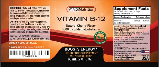 Imagen posterior frasco vitamina b12 metilcobalamina