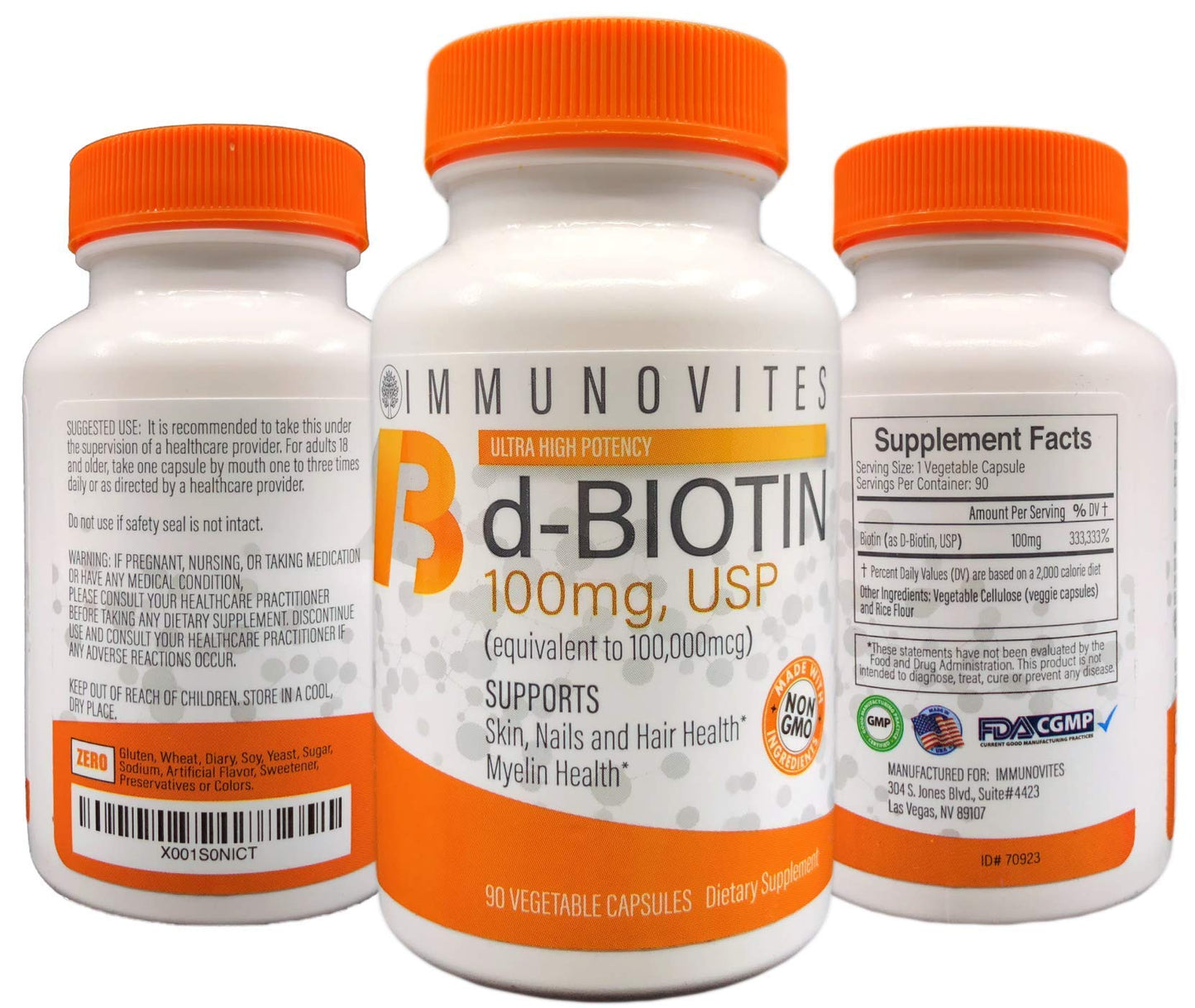 IMMUNOVITES biotina alta potencia frasco
