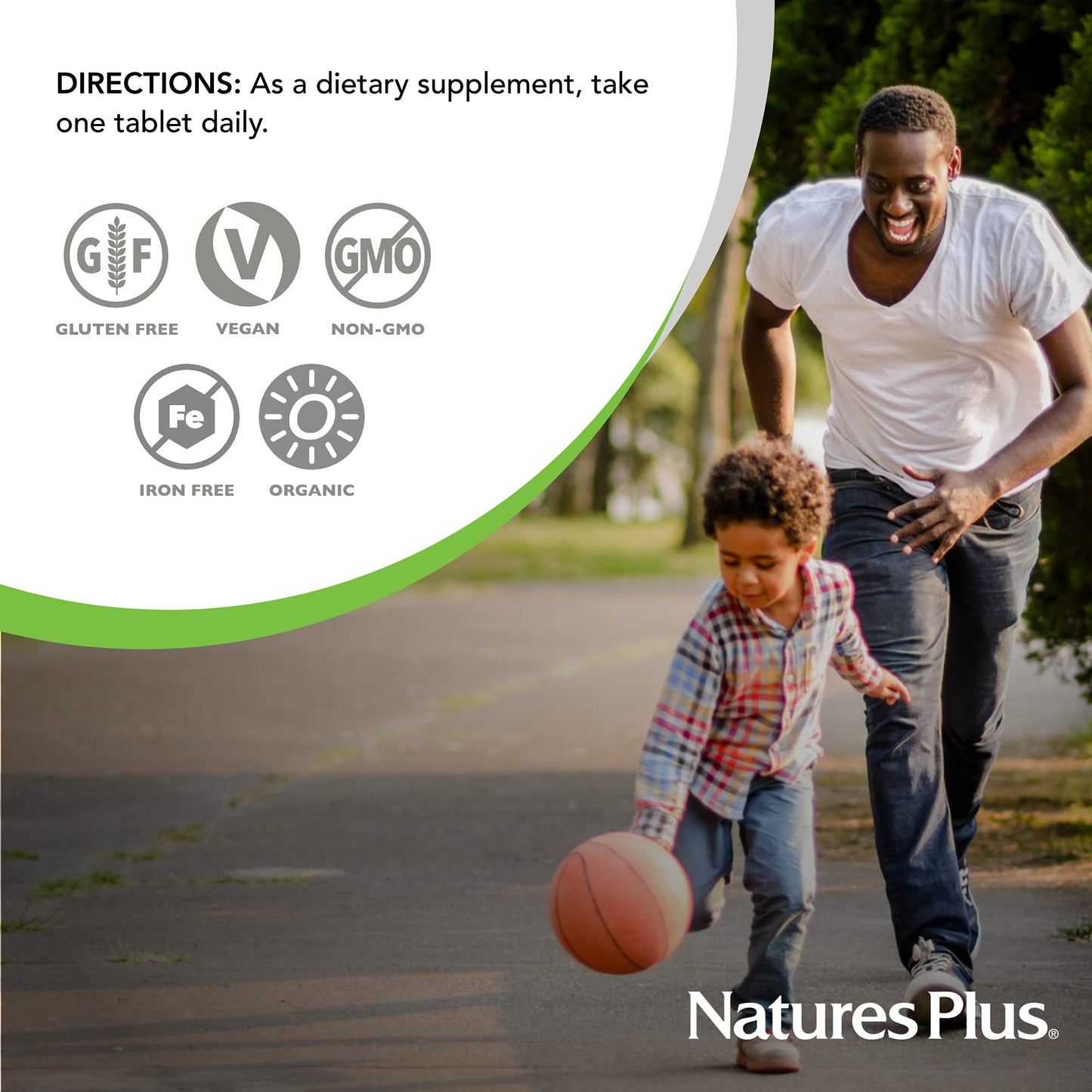 Indicaciones de uso como suplemento dietético de NaturesPlus (duplicado).