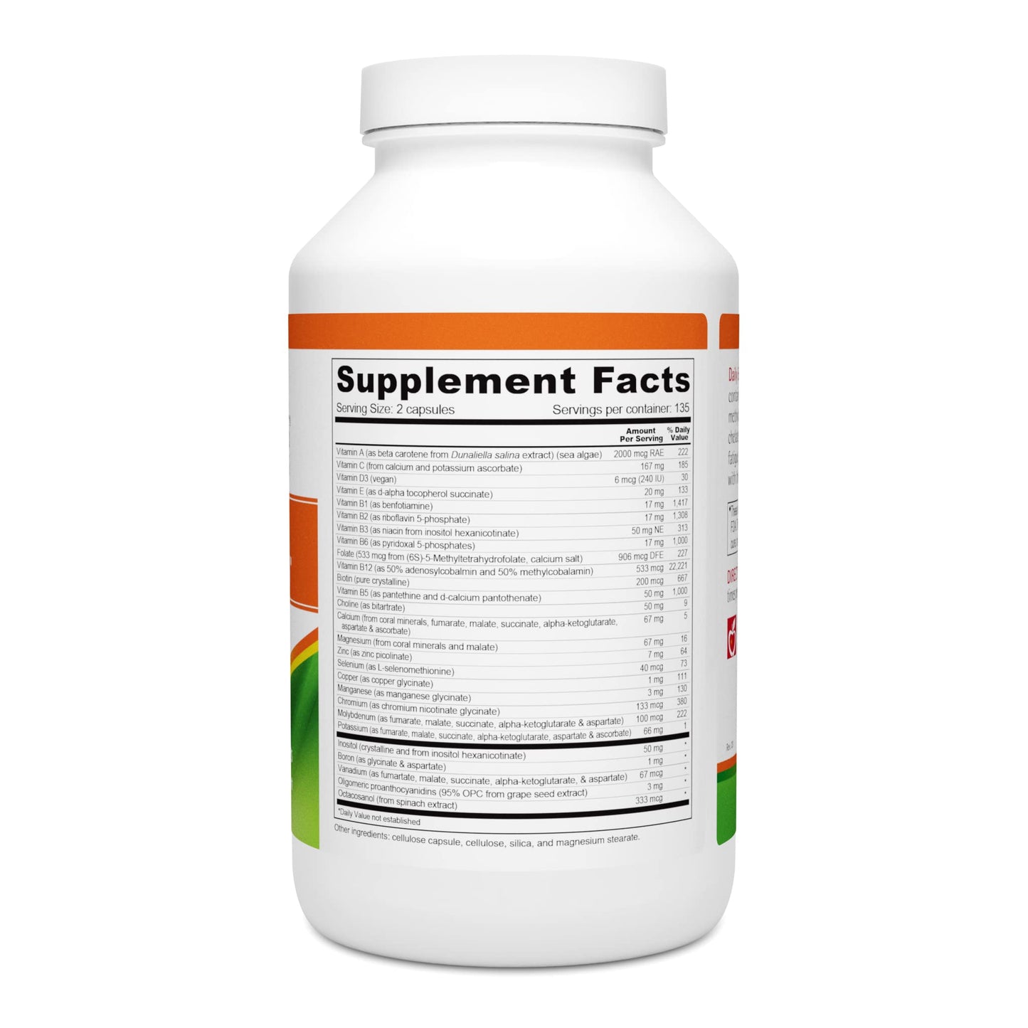 Información detallada de ingredientes de Wellness Resources