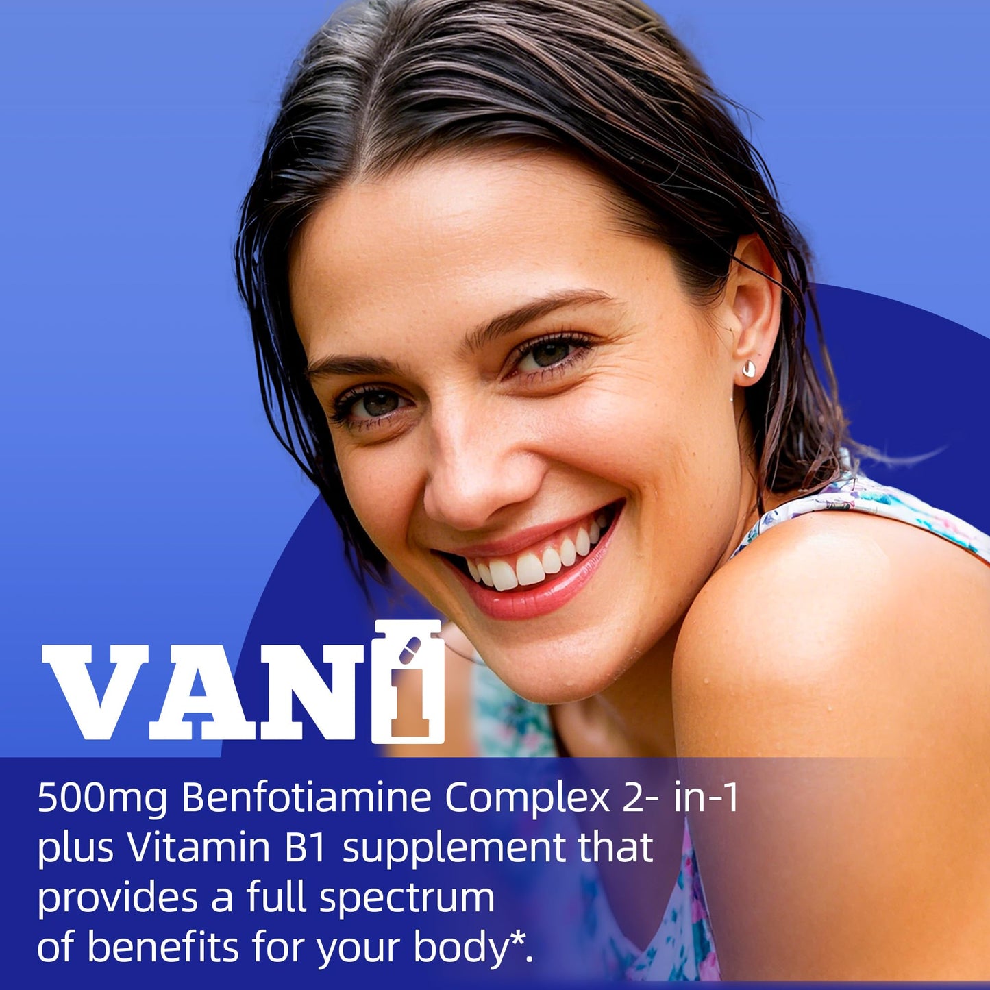 Información y contenido nutricional cápsulas vitamina B1 VANI