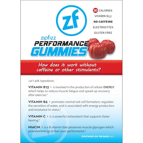 Información Gomitas Perform Zipfizz Ingredientes