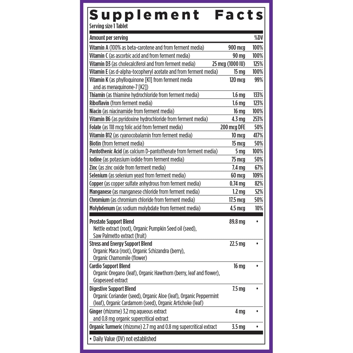 Información de ingredientes y advertencias del producto