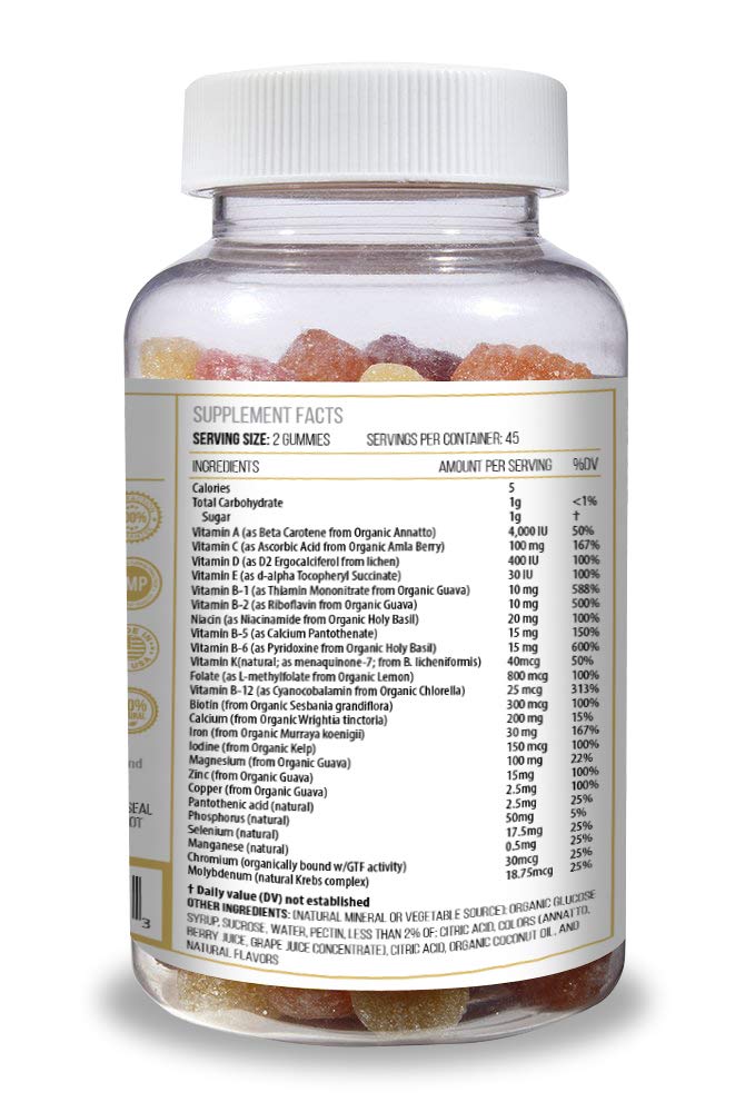 información de ingredientes gomitas ACTIF