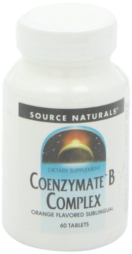 Información nutricional complejo b coenzymate source naturals