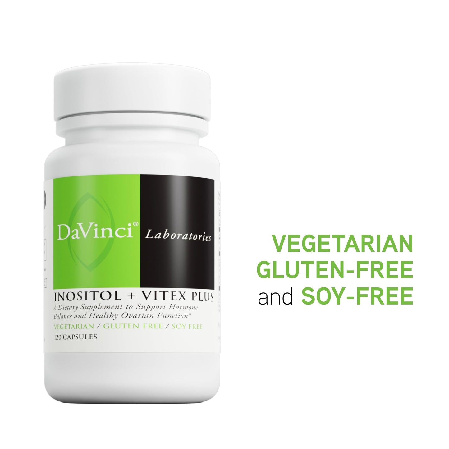 Información nutricional DaVinci Labs Inositol + Vitex Plus