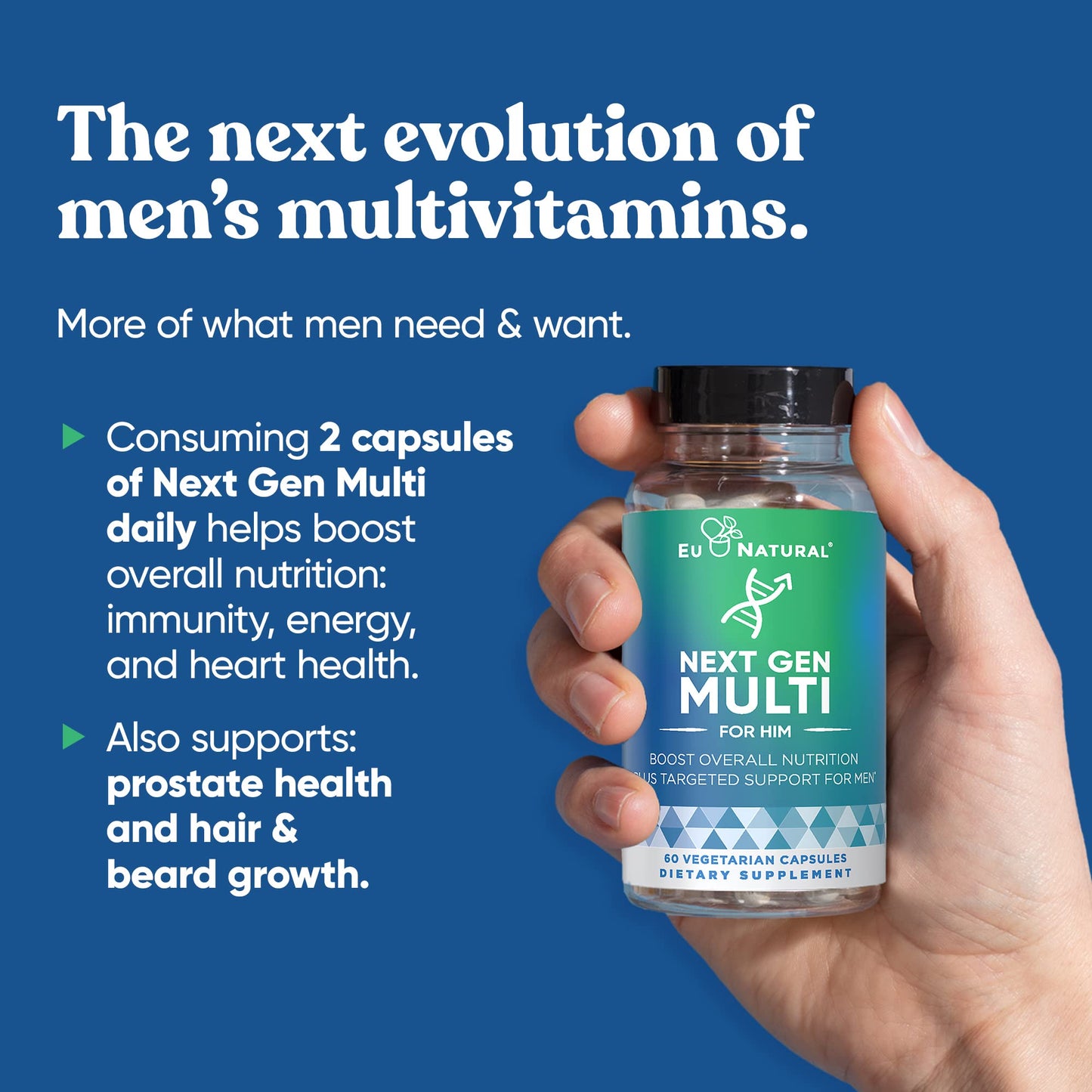 Información nutricional multivitamínico Next Gen.