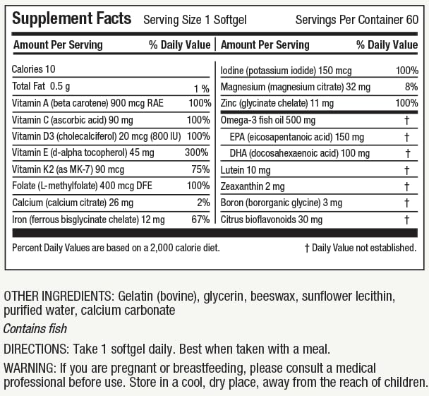 Información nutricional de Nutri-Rich