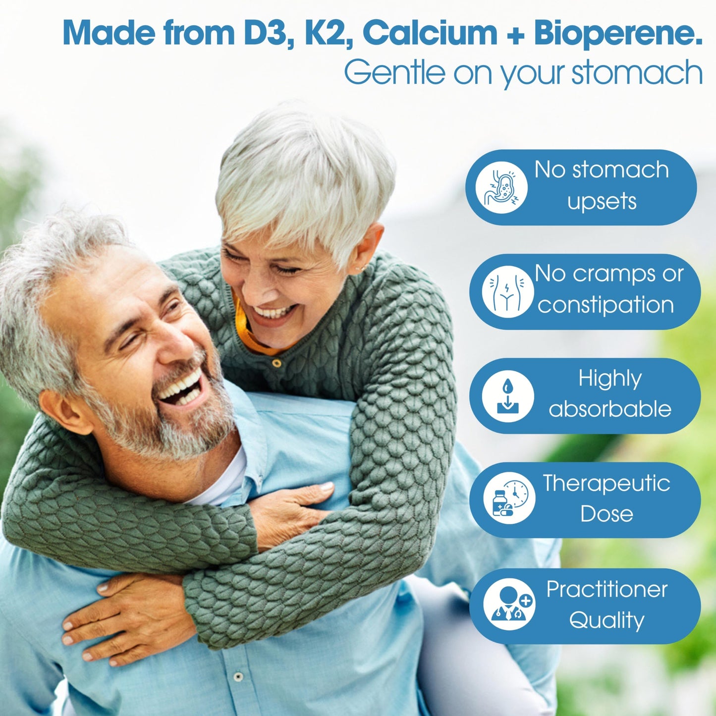 Información nutricional Pure Micronutrients Vitamina D3 K2