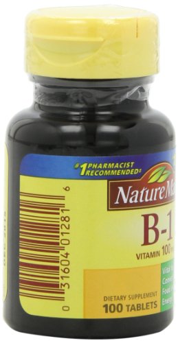 Información nutricional vitamina B1 Nature Made
