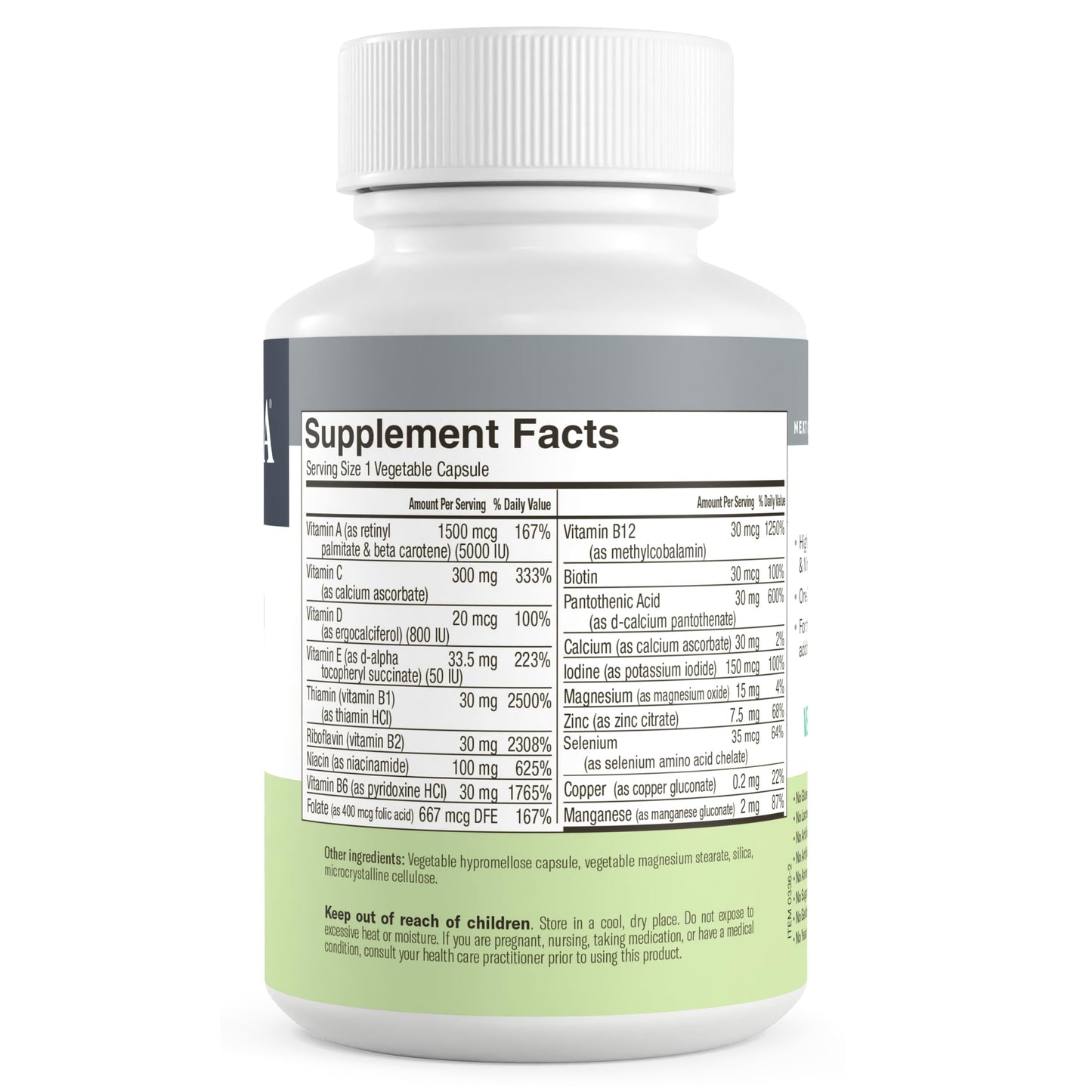 Información suplementaria de FREEDA multivitamínico