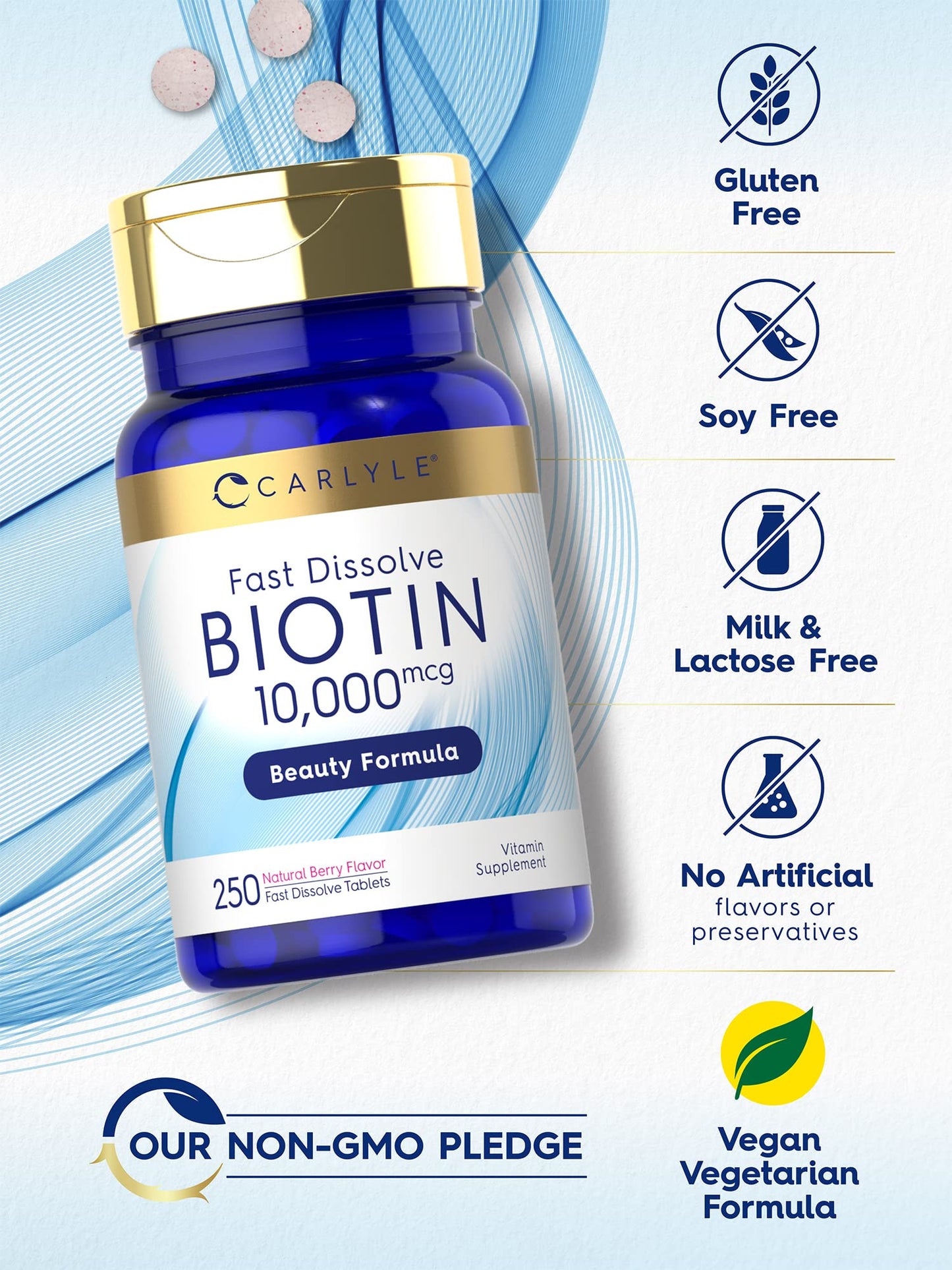 Ingredientes Carlyle Biotina sin gluten