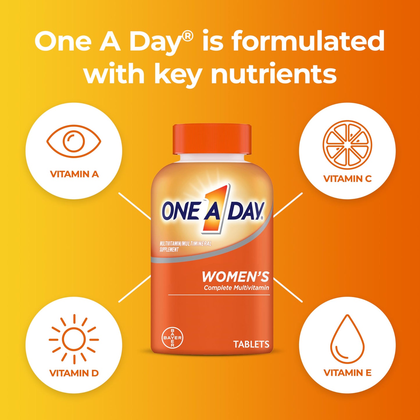 Ingredientes clave de One A Day multivitamínico