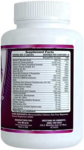 Ingredientes detallados Hair Vibrance vitaminas cabello y uñas