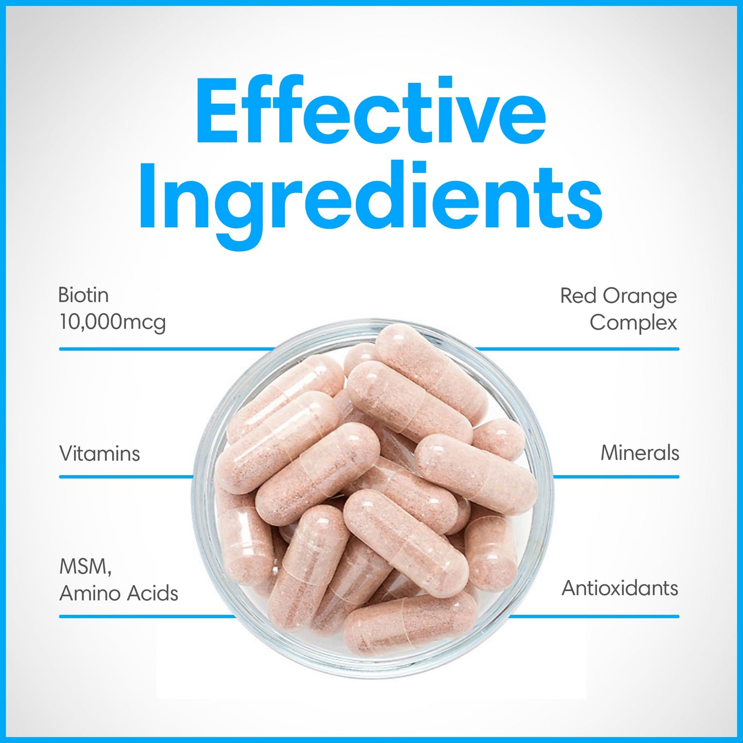 Ingredientes efectivos de Beaute Caps Pro
