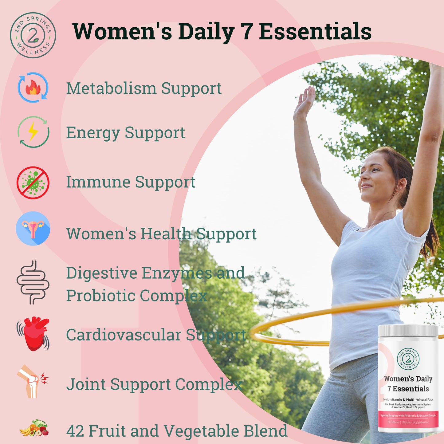 Ingredientes principales del multivitamínico para mujeres