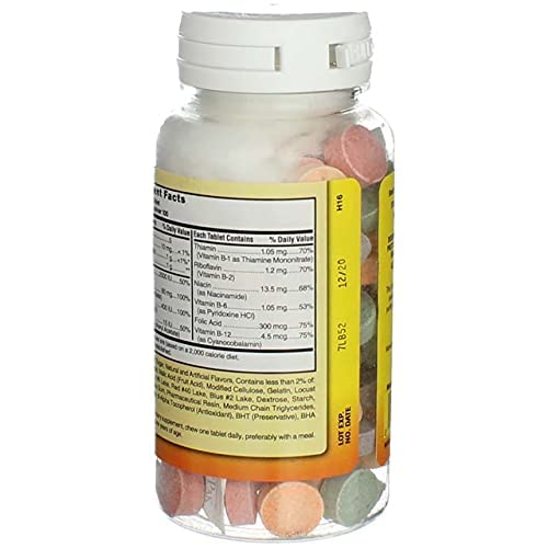 Vista de ingredientes del multivitamínico para niños de Nature's Blend