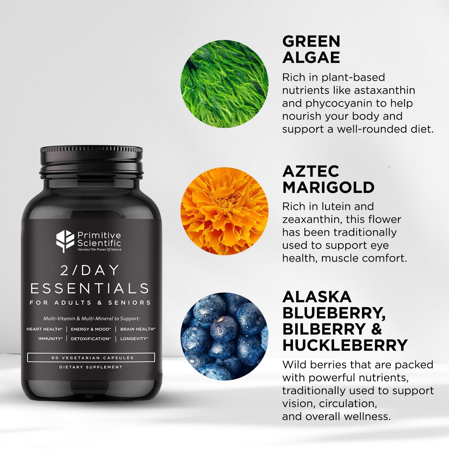 Ingredientes naturales en multivitaminas
