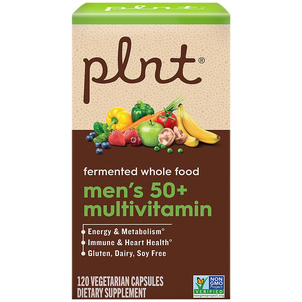 Ingredientes naturales para multivitamínico fermentado plnt hombres 50+