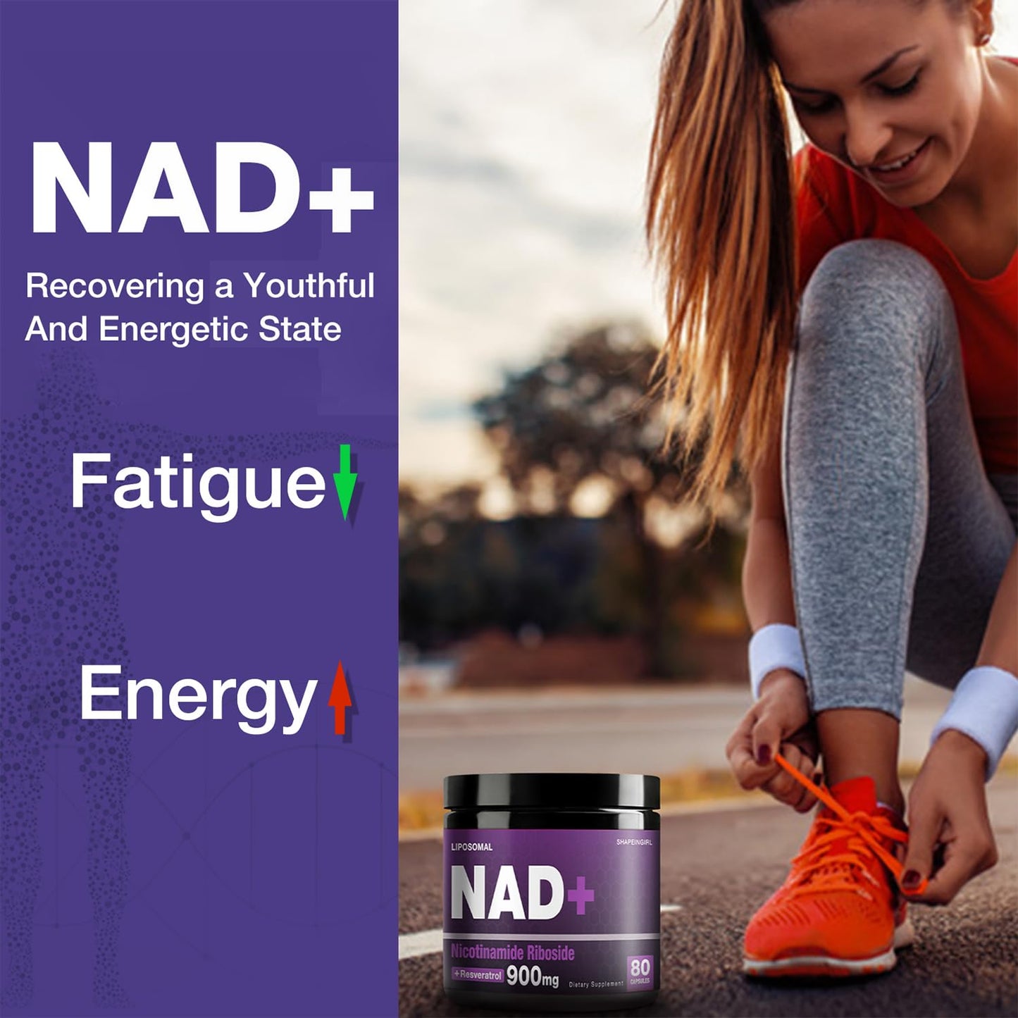 Ingredientes naturales del suplemento Shapeingirl NAD+