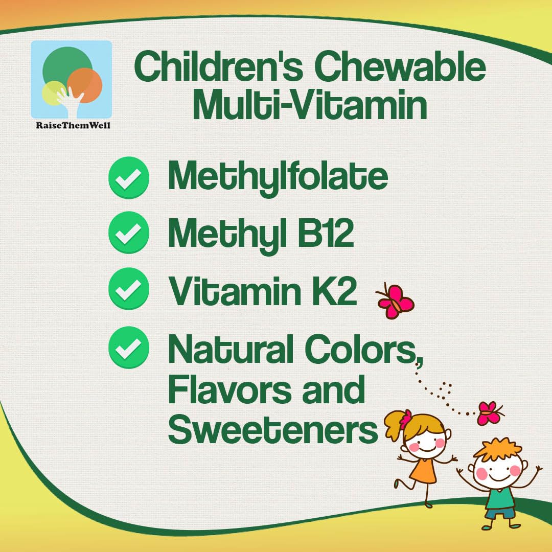 Ingredientes naturales en vitaminas infantiles.