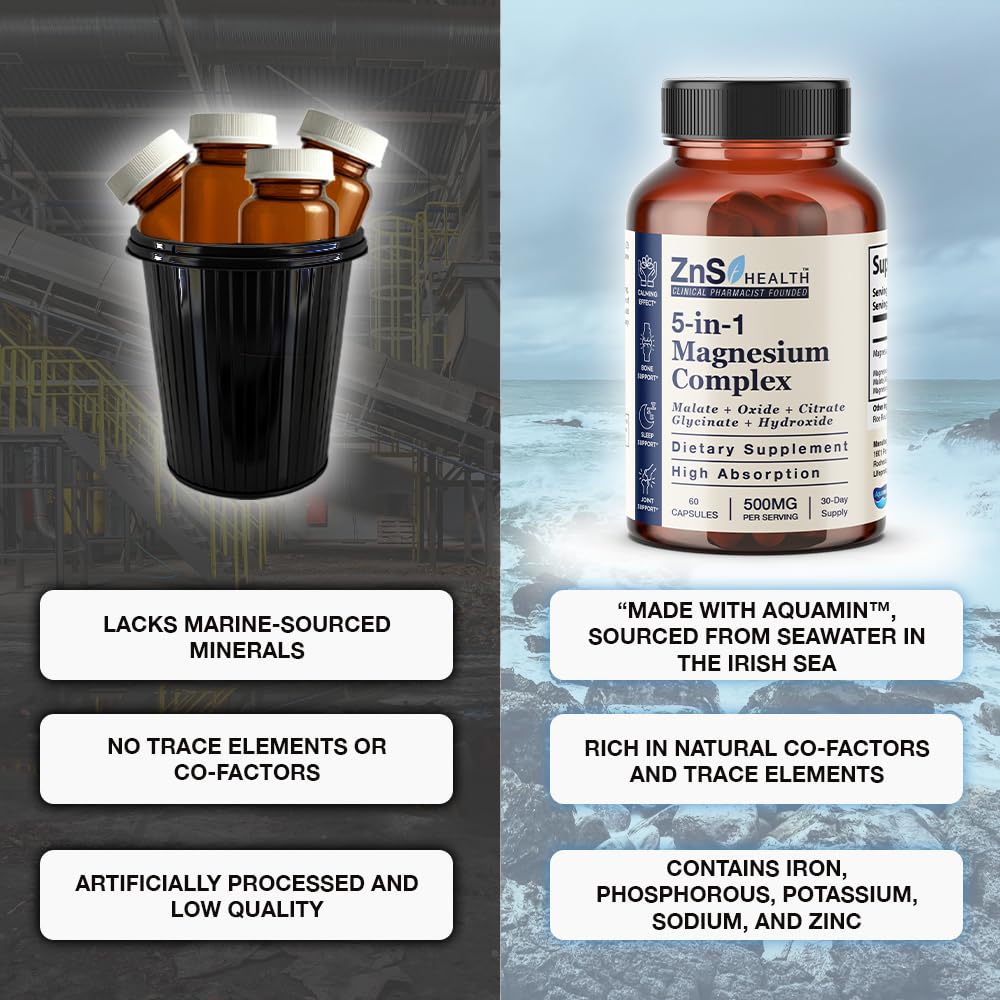 Ingredientes naturales ZnS Health complejo magnesio y inositol