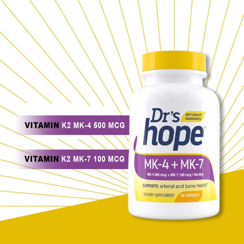 Ingredientes potentes suplemento Vitamina K2 Dr’s Hope