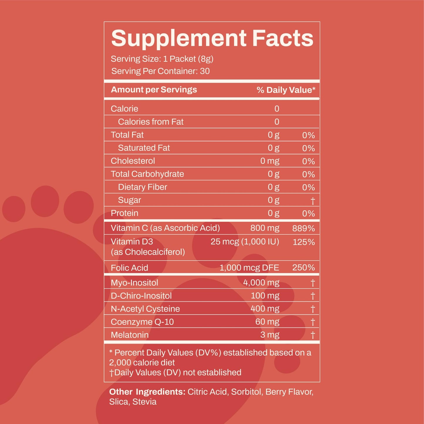Suplemento MoreBabies con ingredientes para salud reproductiva