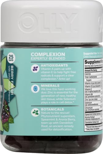 Ingredientes suplementarios de gomitas OLLY