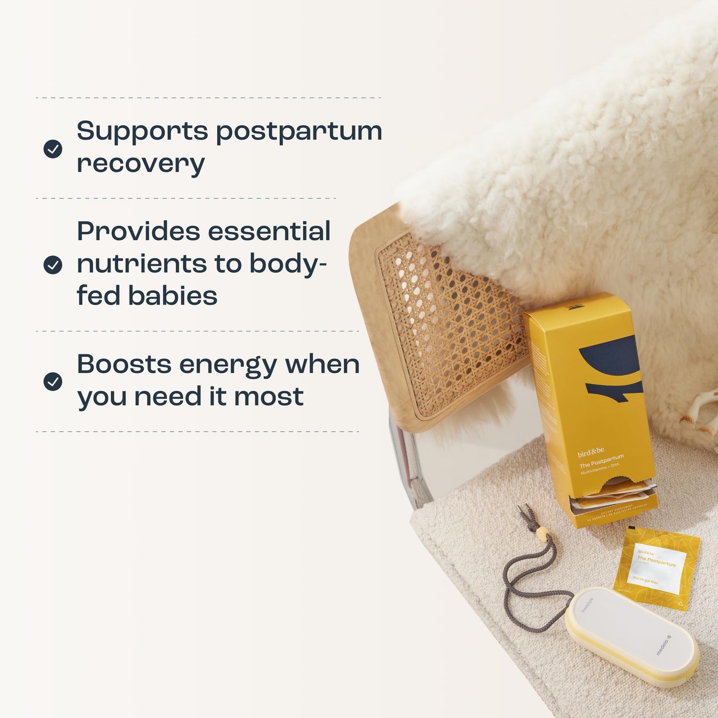 Ingredientes vitaminas The Postpartum apoyo posparto