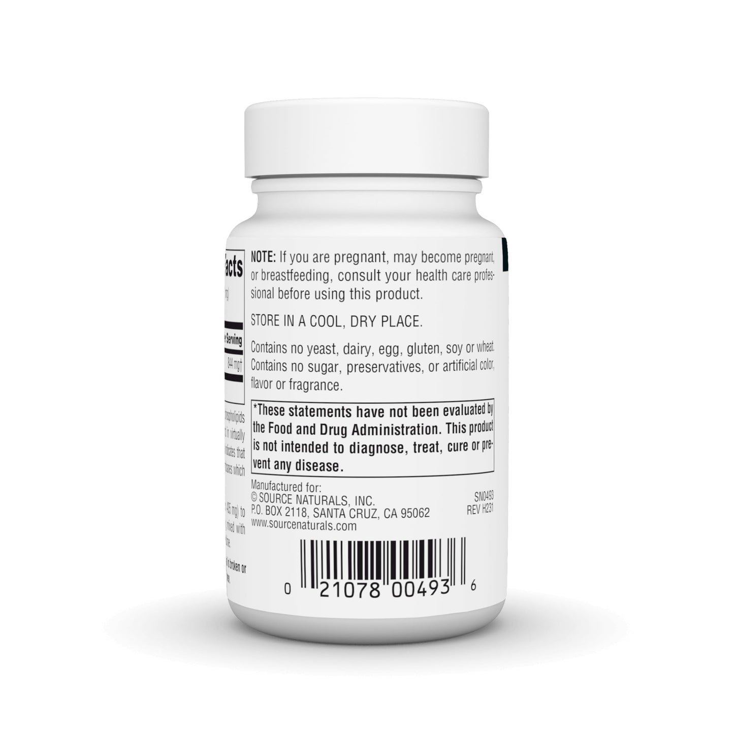 Inositol pure Source Naturals polvo suplemento dietético