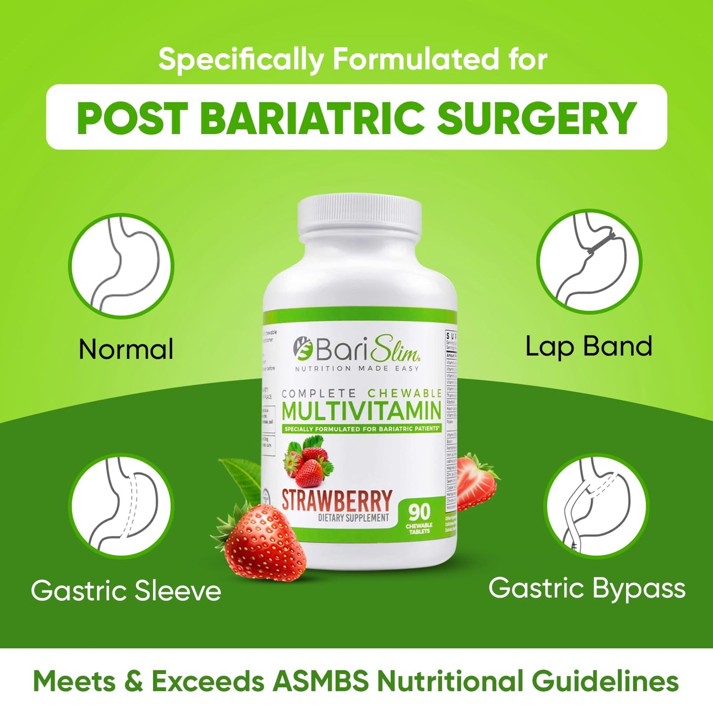 Instrucciones y comparativo del multivitamínico BariSlim