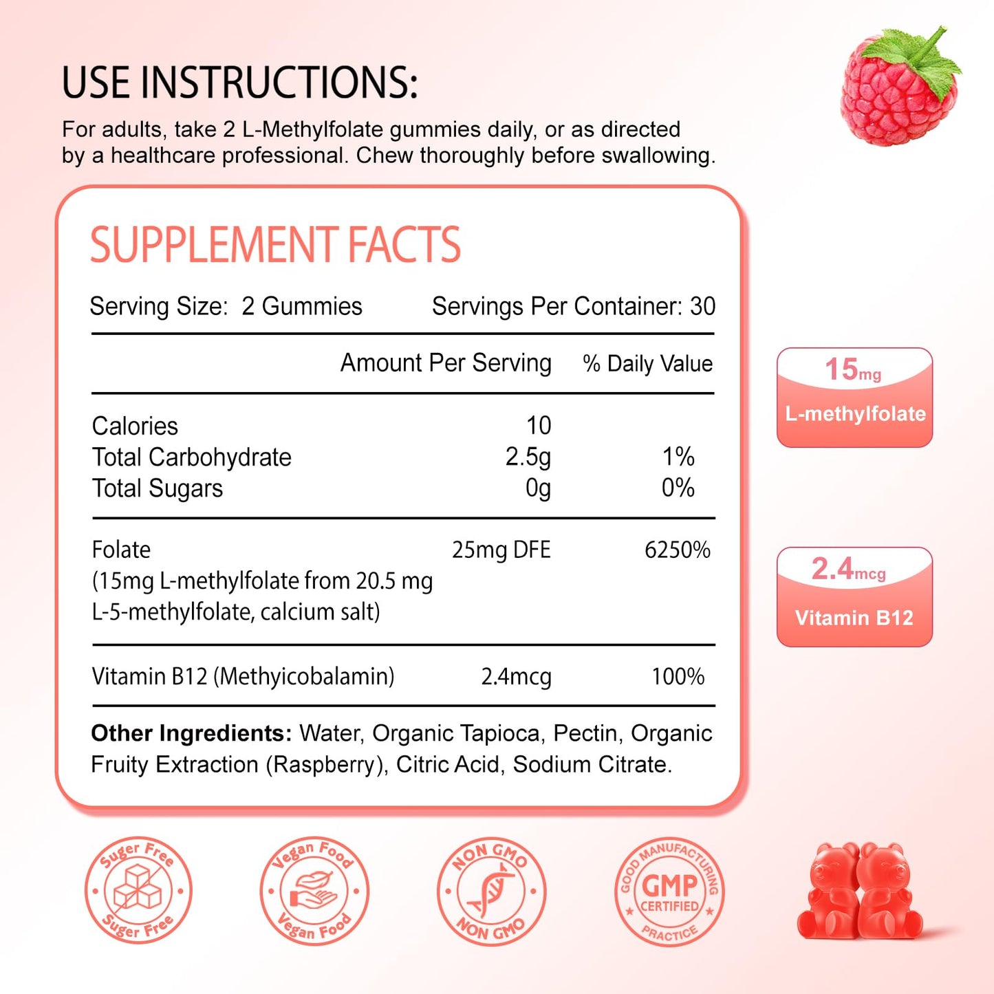Instrucciones de uso y hechos del suplemento de gomitas Zeltixia