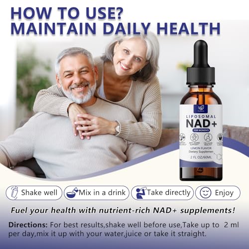 Instrucciones para suplementos NAD y resveratrol.