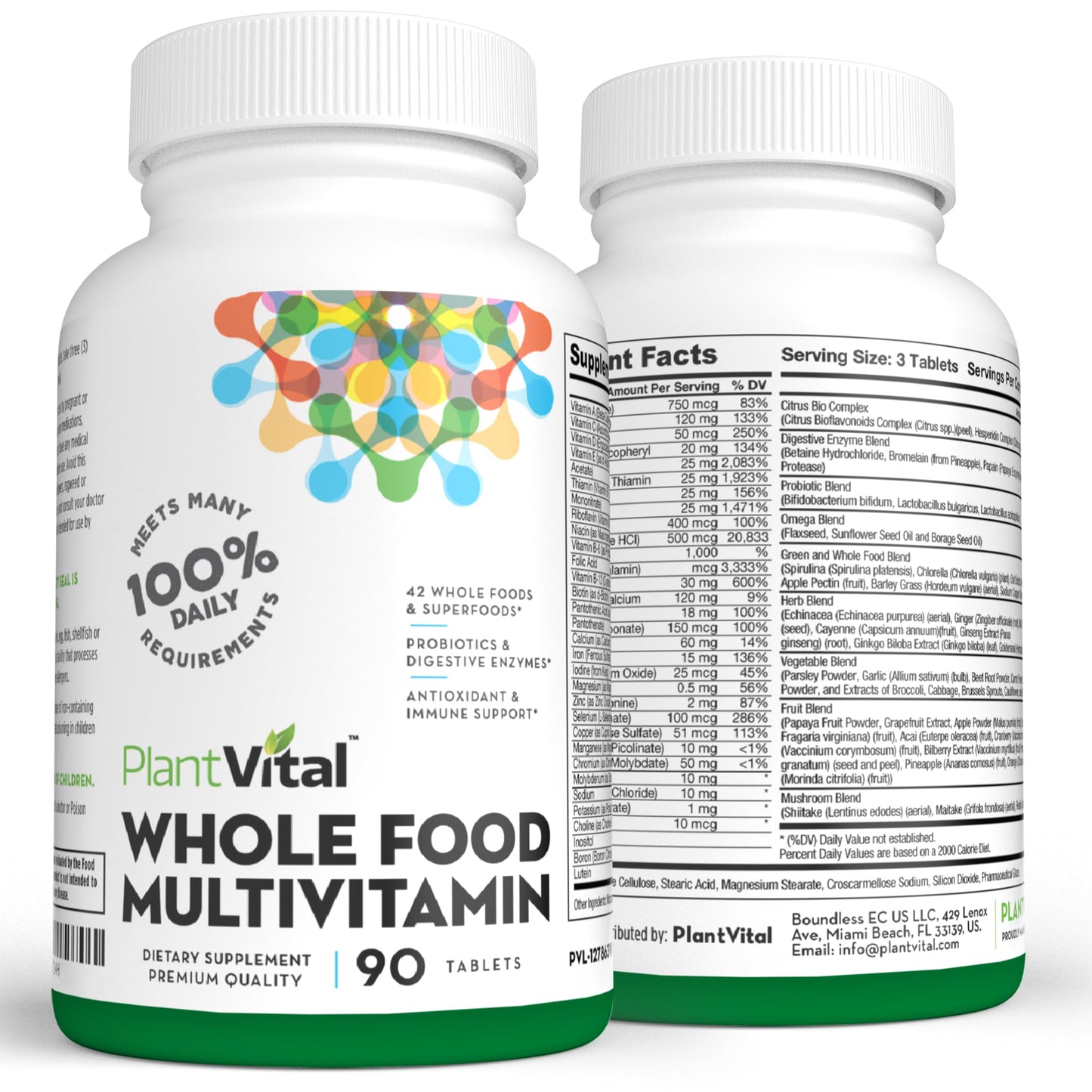 Instrucciones de Plantvital multivitaminas