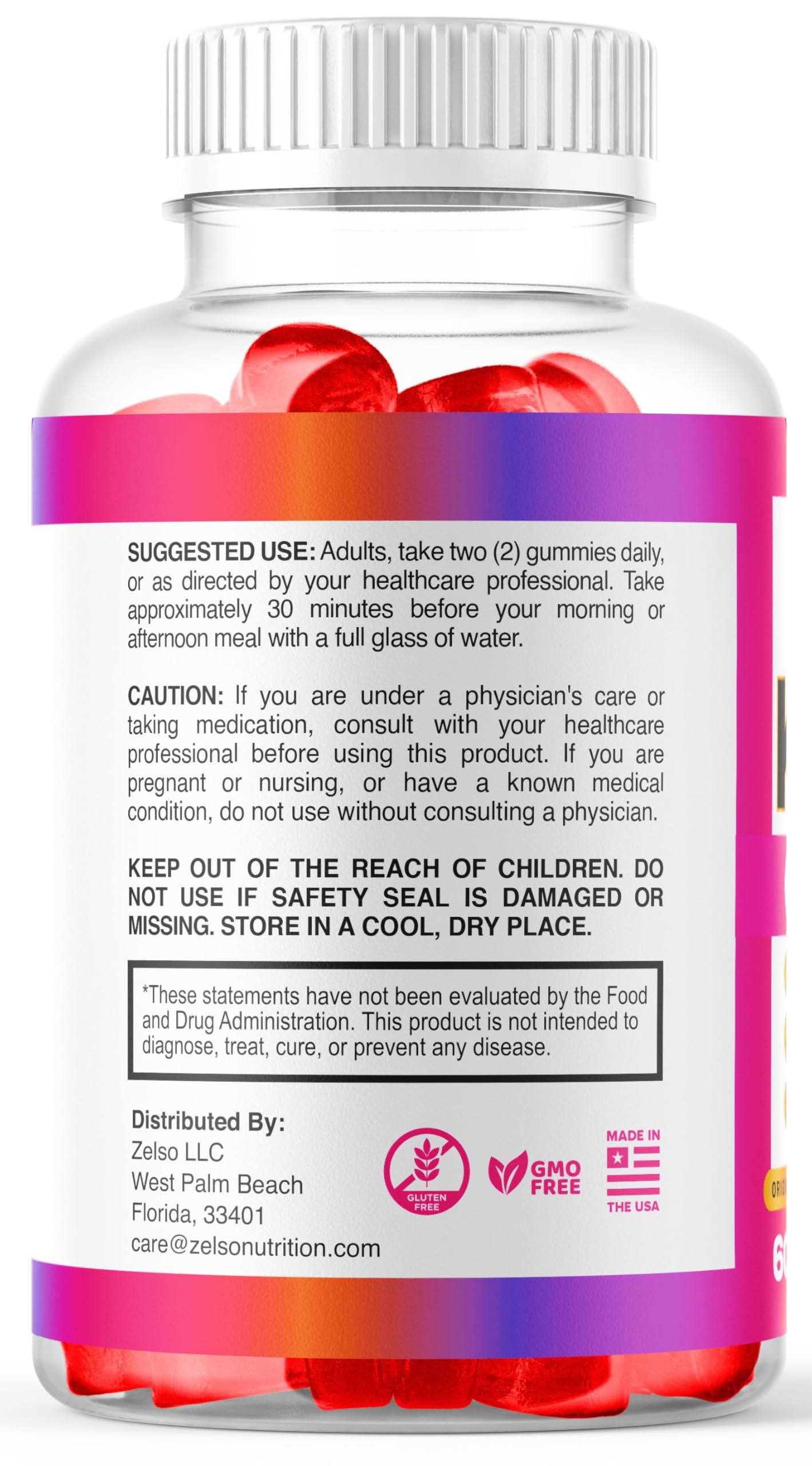 Instrucciones de uso y precauciones de las gominolas K3.