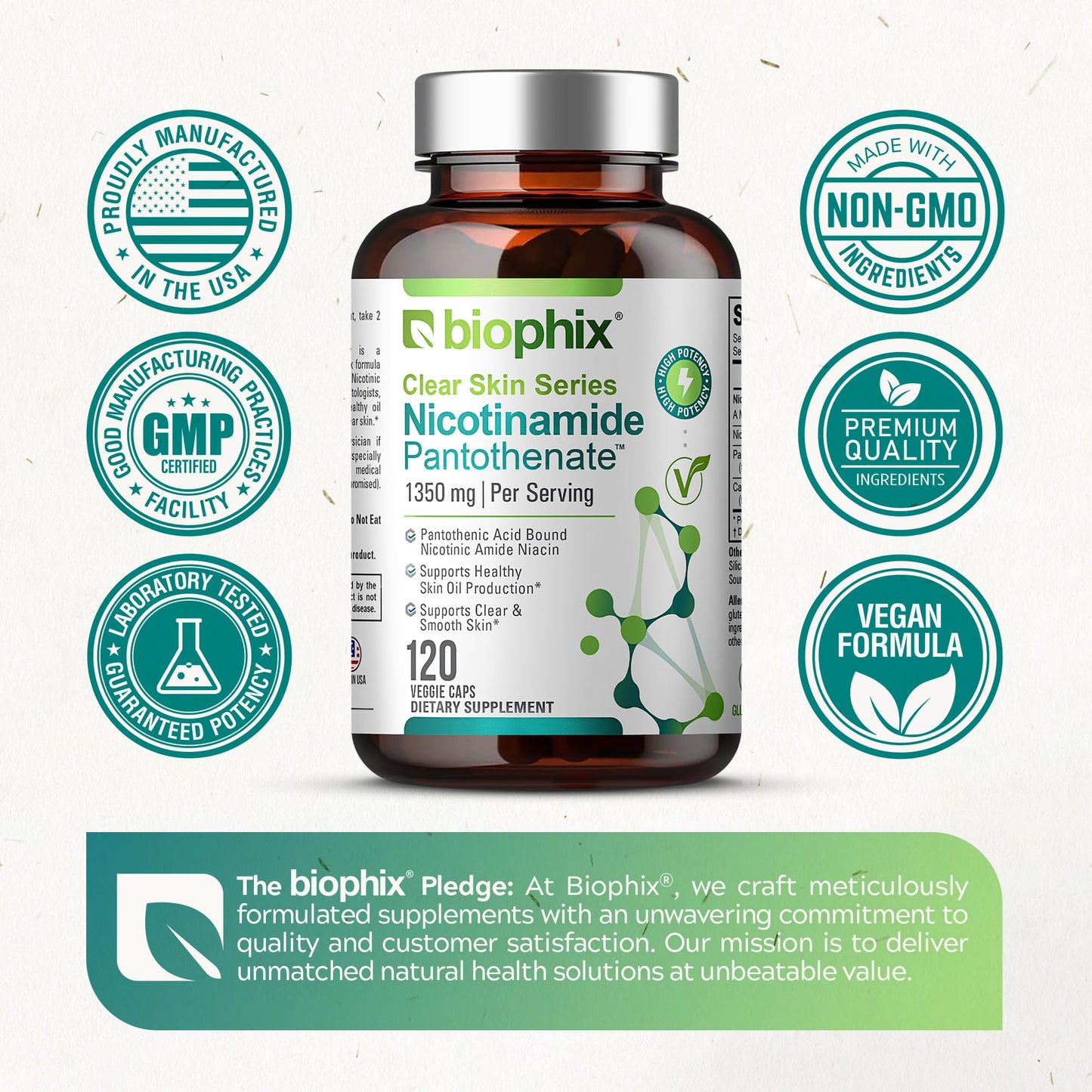 Instrucciones suplemento biophix B-3 piel clara