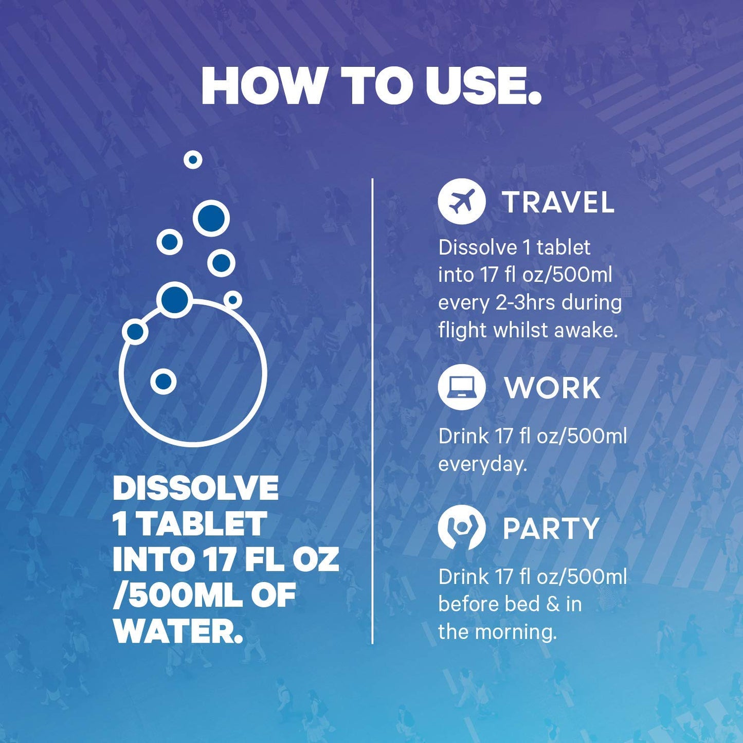 instrucciones de uso para 1ABOVE Jet Lag Relief