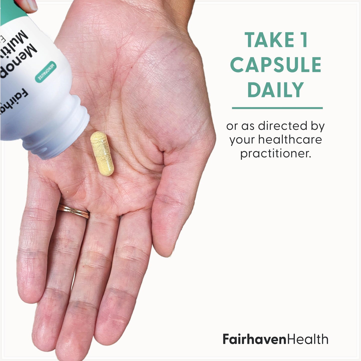 Instrucciones de uso del multivitamínico Fairhaven Health