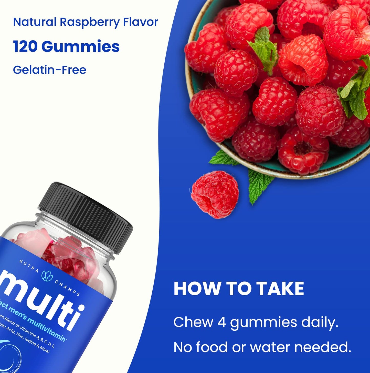 Instrucciones de uso de las gomitas NutraChamps