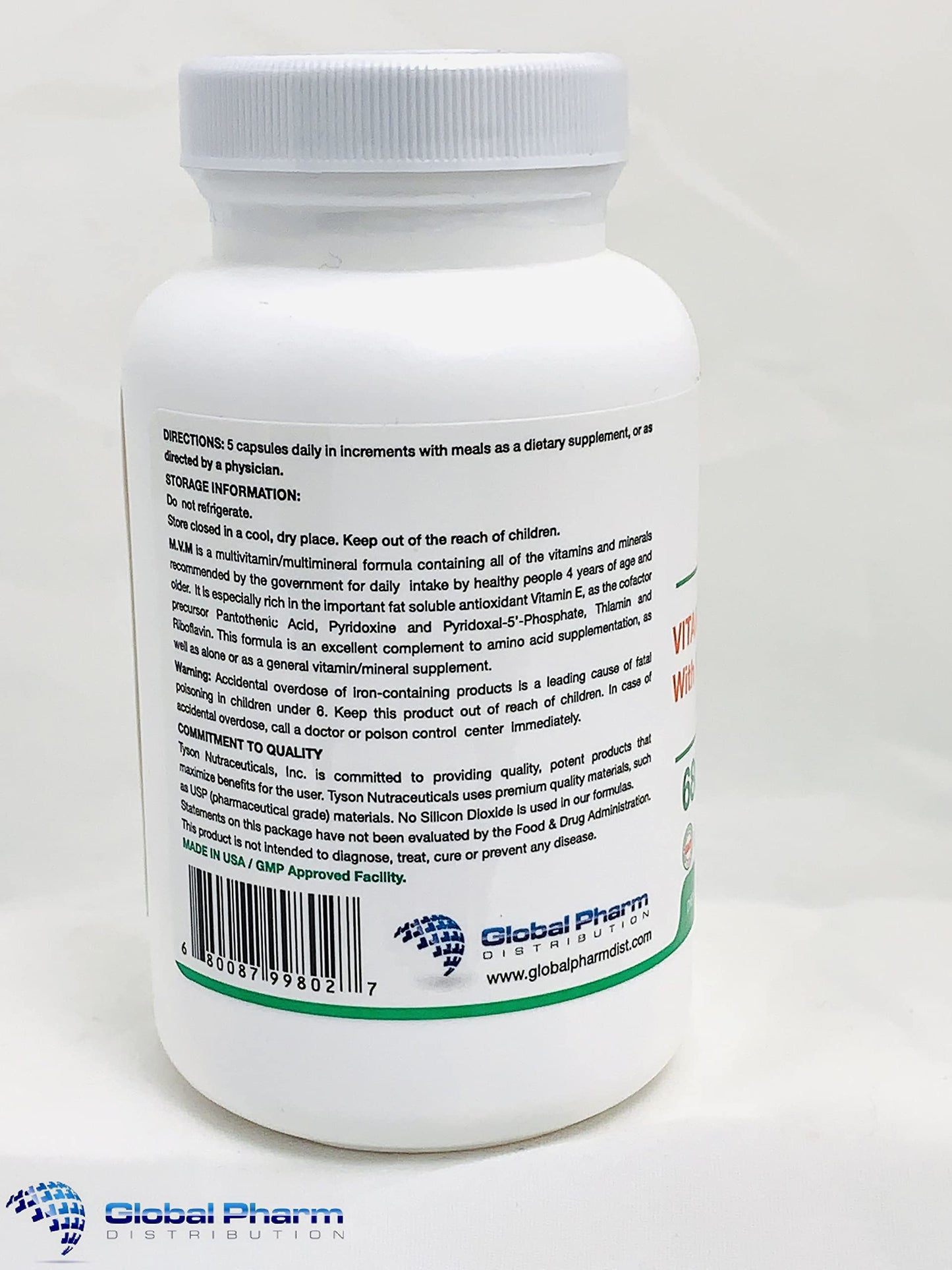 Instrucciones de uso del multivitamínico MVM.