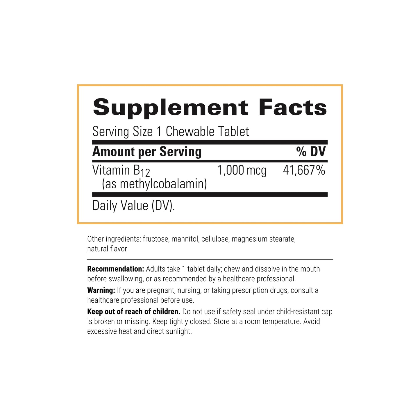 Paquete frontal Integrative Therapeutics B12 metilcobalamina 30 tabletas
