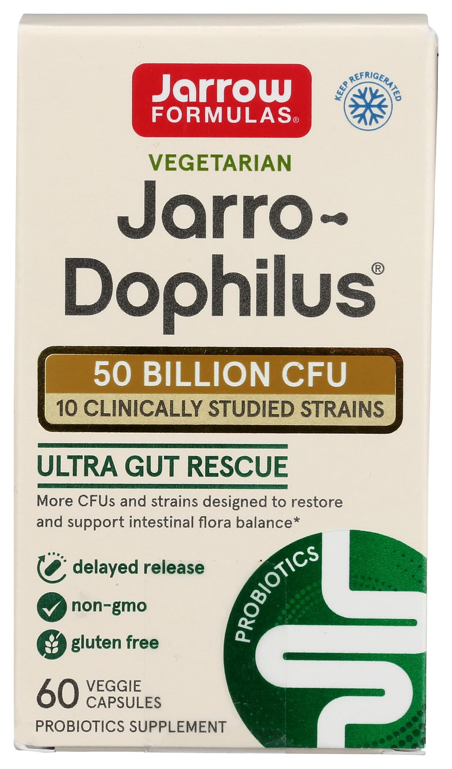 Jarrow Dophilus Ultra probiótico 60 cápsulas