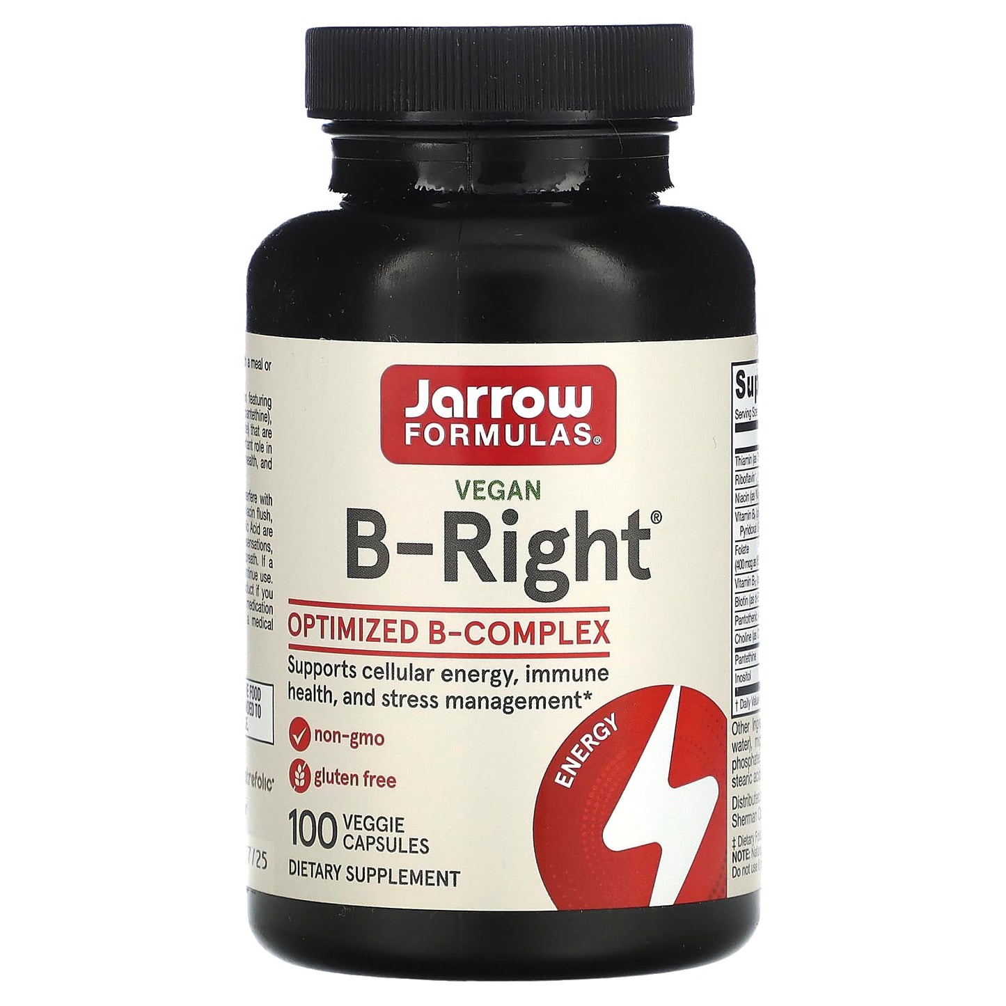 Jarrow Formulas B-Right suplemento complejo vitamínico B
